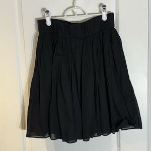 Club Monaco 100% Cotton skirt Black M in excellent condition